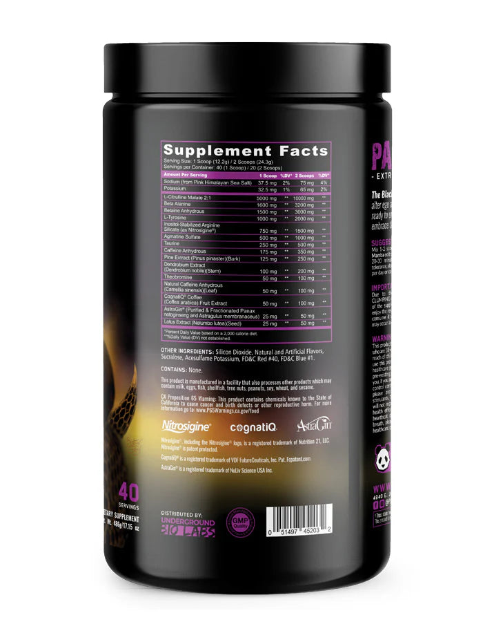PANDA SUPPS PANDEMIC LE-Black Mamba