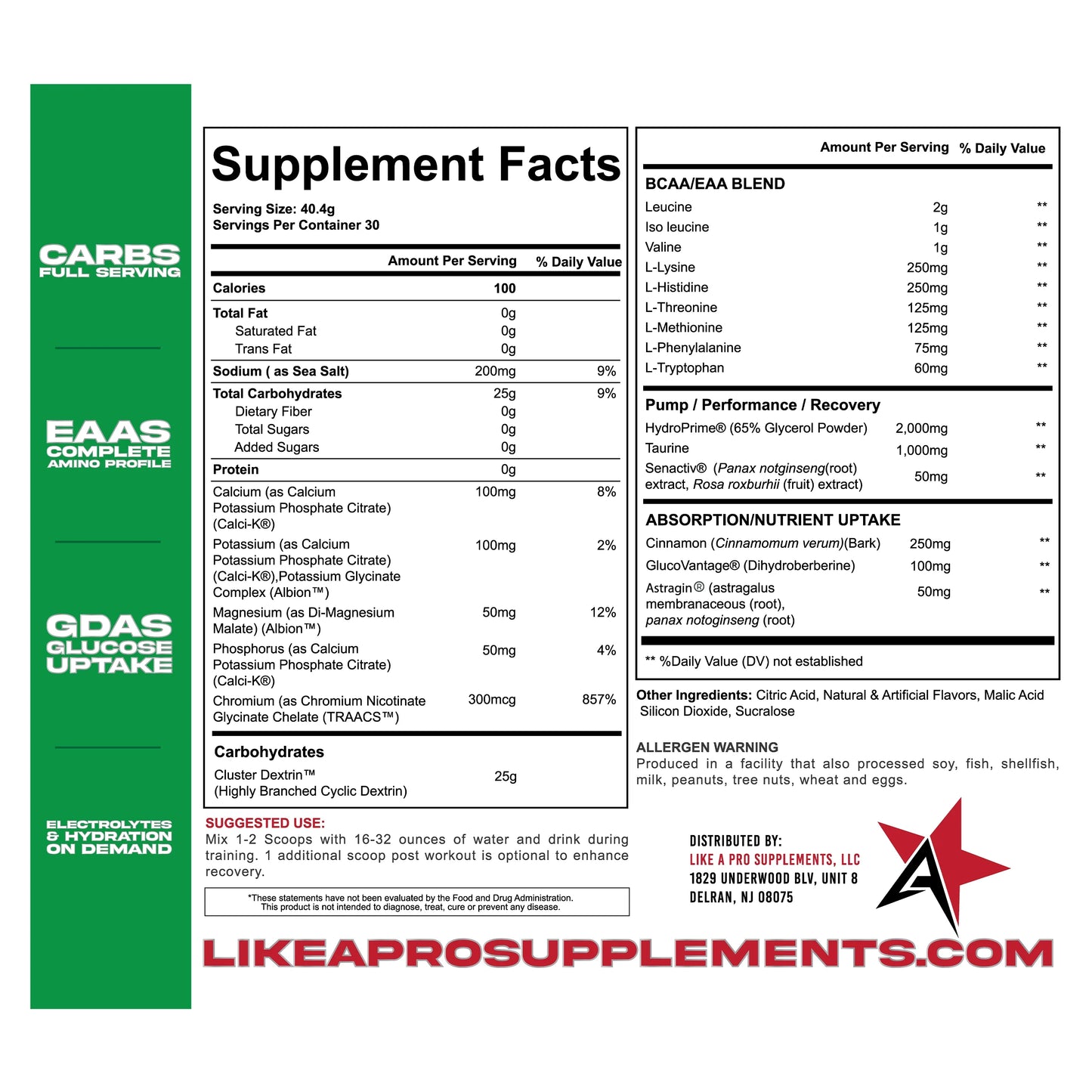 LIKE A PRO GLYCOTRIX V3-Sour Green Apple
