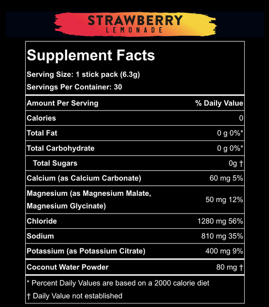 Redmond Re-Lyte Hydration Sticks-Strawberry Lemonade
