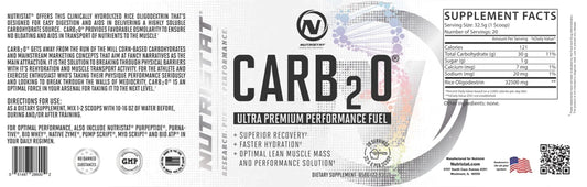 NUTRISTAT CARB 2O-UNFLAVORED 40 serving