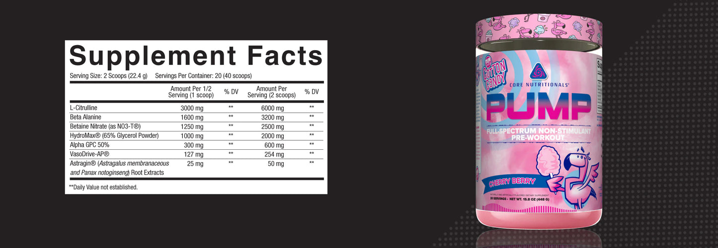 Core Nutritionals PUMP-Blue Raspberry