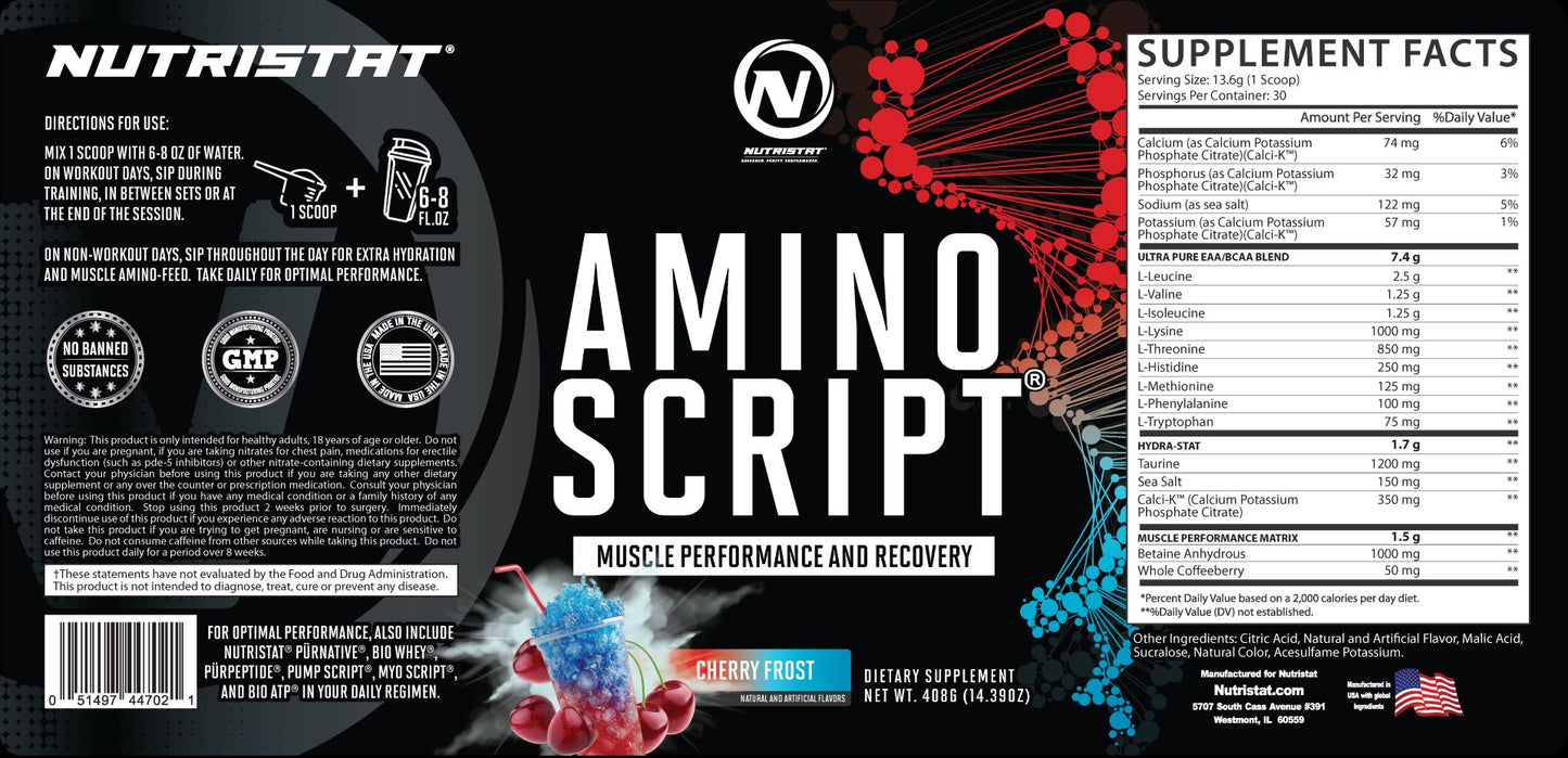 NUTRISTAT AMINO SCRIPT-Cherry Frost