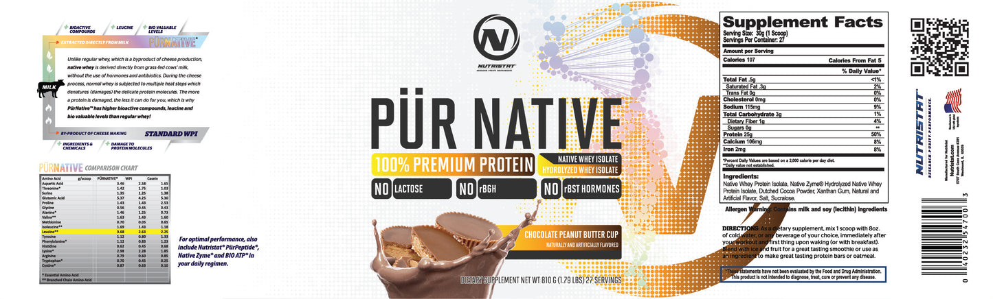 NUTRISTAT PUR NATIVE-Chocolate Peanut Butter Cup 2lb