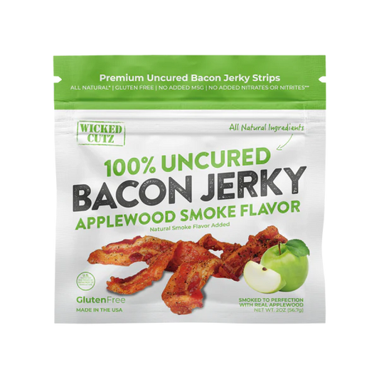 WICKED CUTZ BACON JERKY-Applewood Smoked Bacon