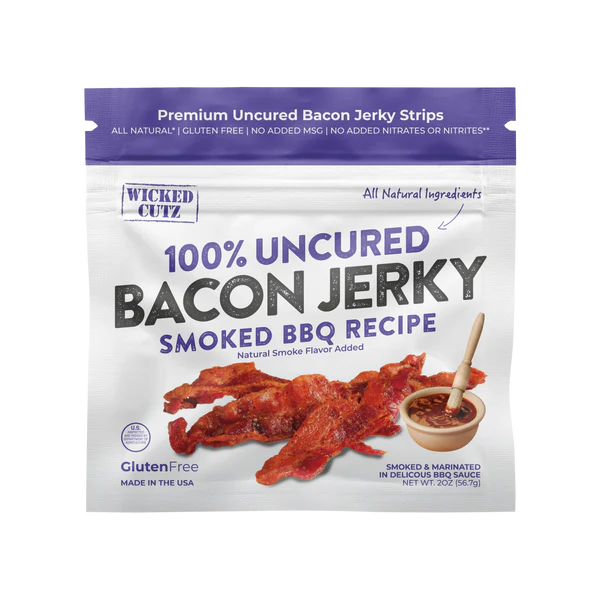 WICKED CUTZ BACON JERKY-SMOKED BBQ