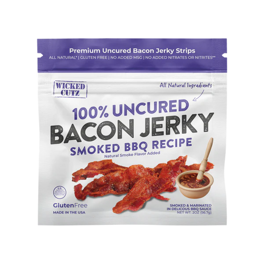 WICKED CUTZ BACON JERKY-SMOKED BBQ