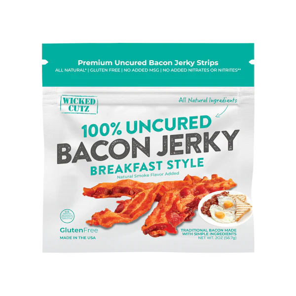 WICKED CUTZ BACON JERKY-Breakfast Style