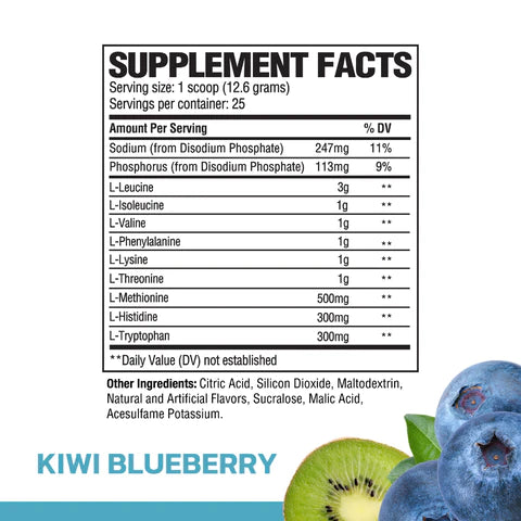 Raw Nutririon EAA-Kiwi Blueberry
