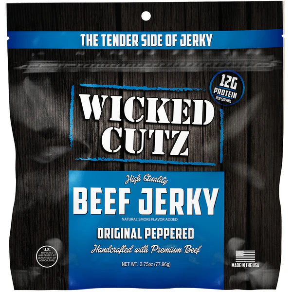 WICKED CUTZ BEEF JERKY-Original Peppered