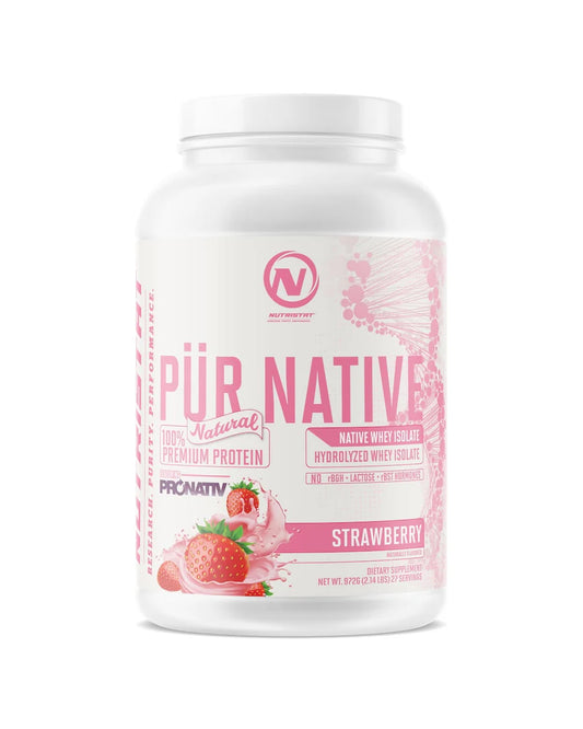 NUTRISTAT PUR NATIVE NATURAL-Strawberry 2lb