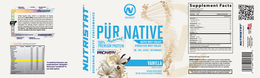 NUTRISTAT PUR NATIVE NATURAL-Vanilla 2lb