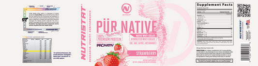 NUTRISTAT PUR NATIVE NATURAL-Strawberry 5lb