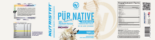 NUTRISTAT PUR NATIVE NATURAL-Vanilla 5lb