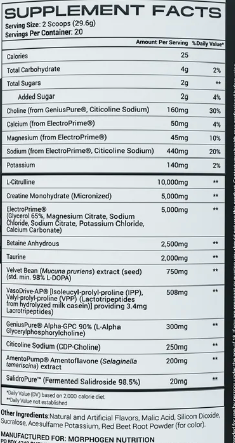 Morphogen Nutrition Volugen-Strawberry Lemonade