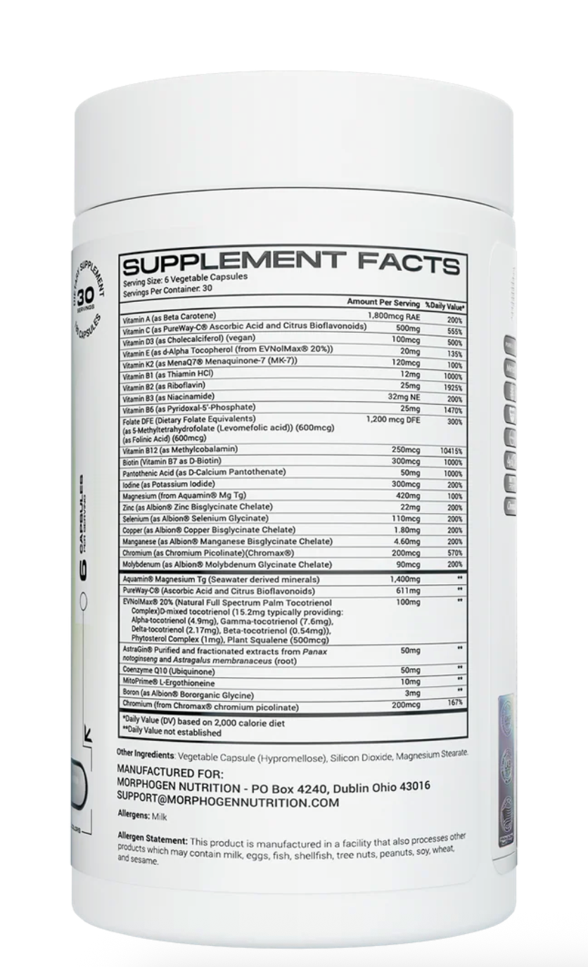 Morphogen Nutrition- Multi + Minerals