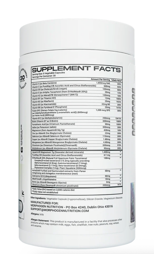 Morphogen Nutrition- Multi + Minerals