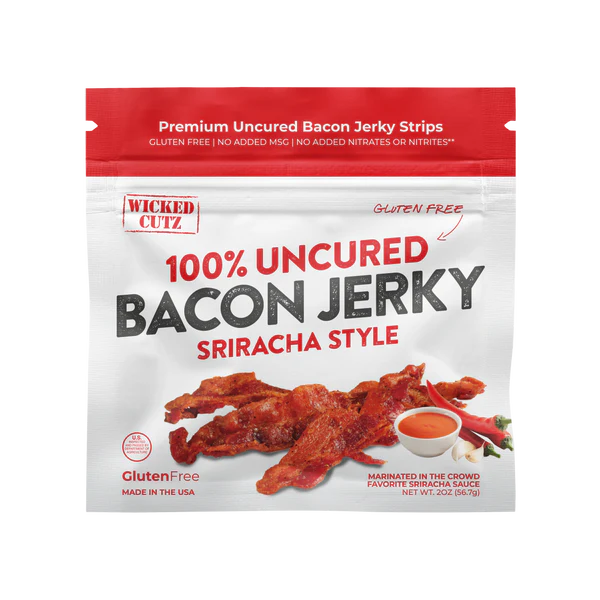 WICKED CUTZ BACON JERKY-Sriracha