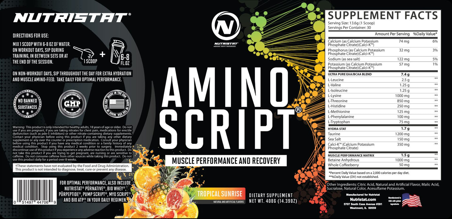 NUTRISTAT AMINO SCRIPT-Tropical Sunrise