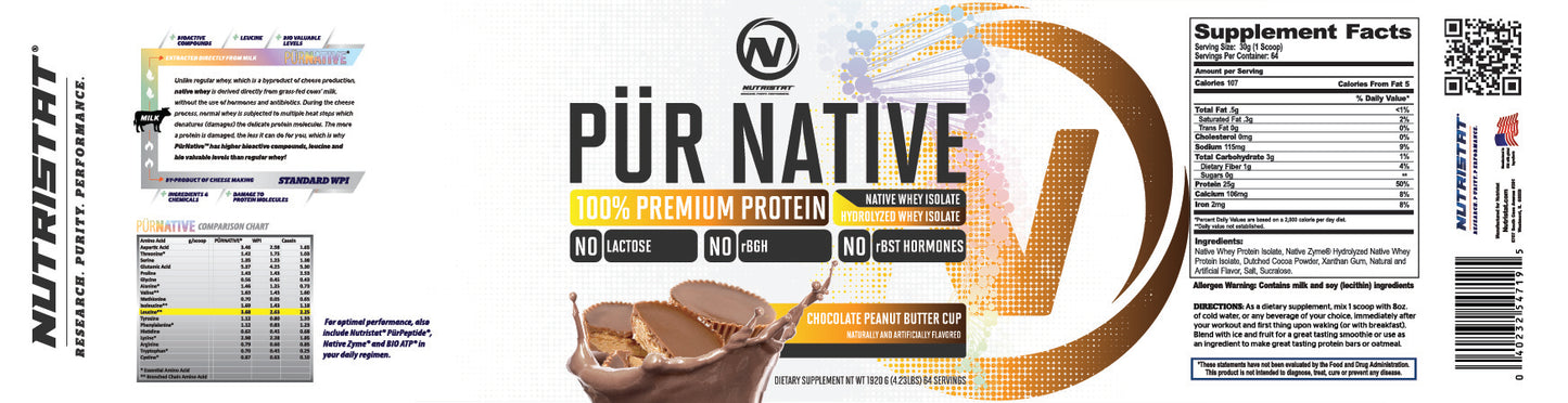 NUTRISTAT PUR NATIVE-Chocolate Peanut Butter Cup 5lb