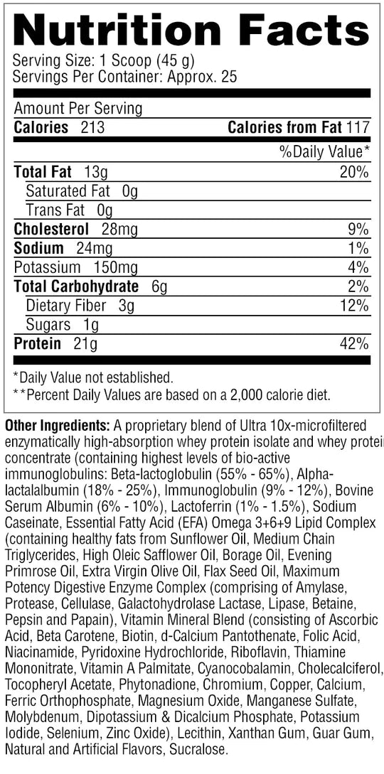 METABOLIC NUTRITION MUSCLEAN-Vanilla Milkshake 2.5LB